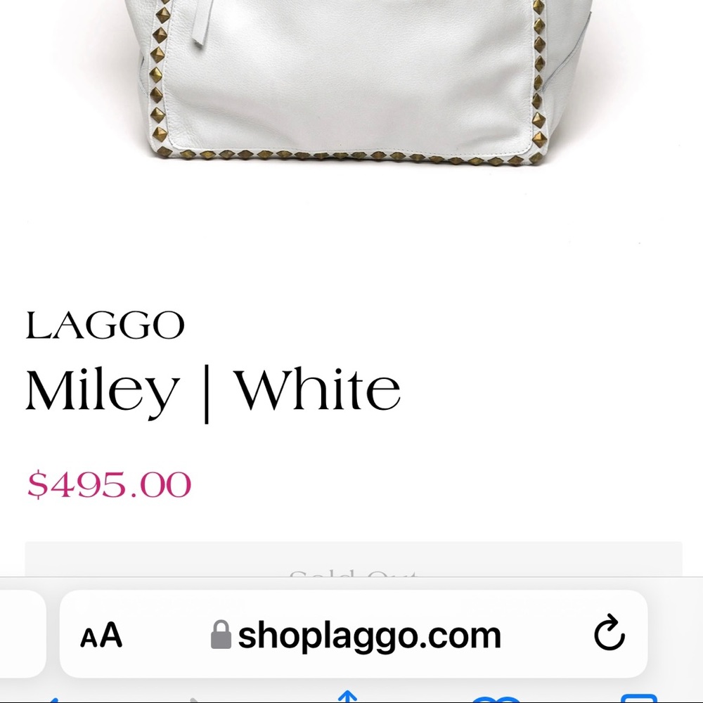 Laggo British Tan Tote bag.  Leather, new without tags. - Picture 7 of 10